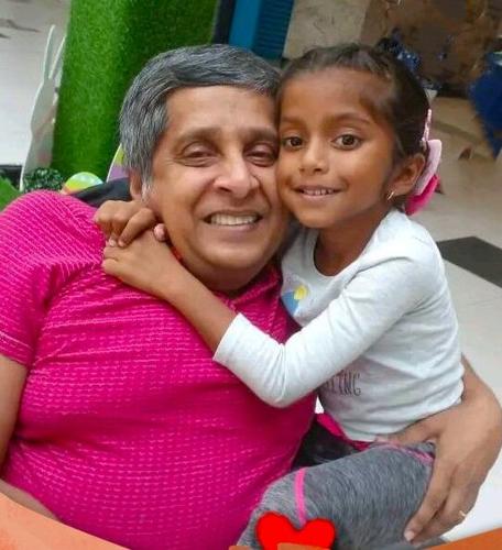 Sudhir Ramessar with his daughter Sapna (Image obtained at trinidadexpress.com)