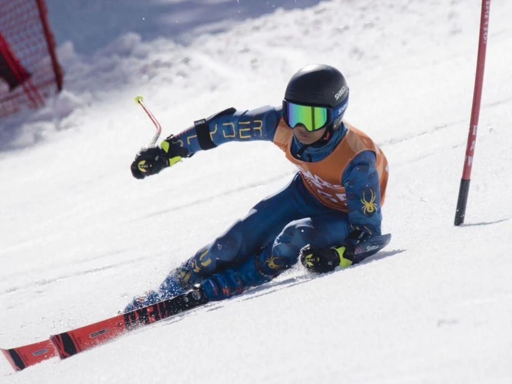 OVERCAME INJURY-HIT 2025: T&T skier Nikhil Alleyne (Image obtained at trinidadexpress.com)